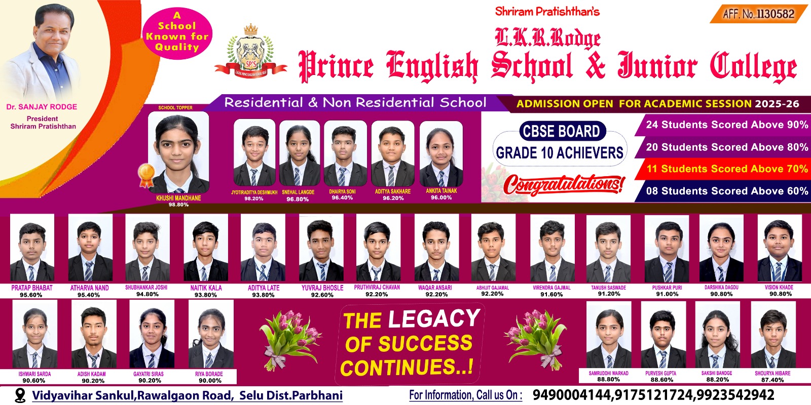 CLASS 10TH RESULT 2024-25